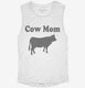 Cow Mom white Womens Muscle Tank