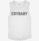 Crybaby white Womens Muscle Tank