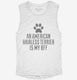 Cute American Hairless Terrier Dog Breed white Womens Muscle Tank