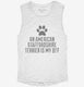 Cute American Staffordshire Terrier Dog Breed white Womens Muscle Tank