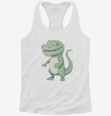 Cute Baby Alligator Womens Racerback Tank