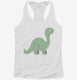 Cute Baby Brontosaurus  Womens Racerback Tank