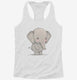 Cute Baby Elephant  Womens Racerback Tank