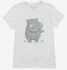 Cute Baby Hippo Womens T-Shirt