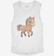 Cute Baby Horse white Womens Muscle Tank