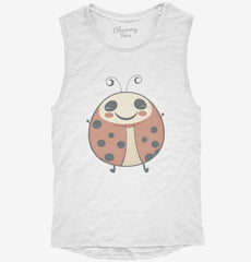 Cute Baby Ladybug Womens Muscle Tank