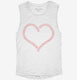 Cute Baseball Heart Stitches  Womens Muscle Tank