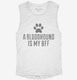 Cute Bloodhound Terrier Dog Breed white Womens Muscle Tank
