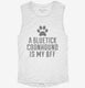 Cute Bluetick Coonhound Dog Breed white Womens Muscle Tank