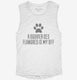 Cute Bouvier Des Flandres Dog Breed white Womens Muscle Tank