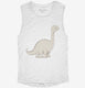 Cute Brachiosaurus Dinosaur  Womens Muscle Tank