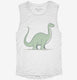 Cute Brontosaurus  Womens Muscle Tank