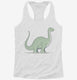 Cute Brontosaurus  Womens Racerback Tank