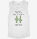 Cute Cacti Plus Cact You Equals Cactus  Womens Muscle Tank