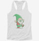 Cute Christmas Gnome  Womens Racerback Tank