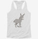 Cute Donkey  Womens Racerback Tank