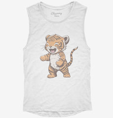 Cute Graphic Tiger Womens Muscle Tank