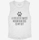 Cute Greater Swiss Mountain Dog Breed white Womens Muscle Tank