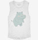 Cute Hippo  Womens Muscle Tank