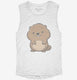 Cute Kawaii Beaver  Womens Muscle Tank