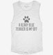 Cute Kerry Blue Terrier Dog Breed white Womens Muscle Tank