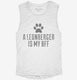 Cute Leonberger Dog Breed white Womens Muscle Tank
