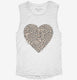 Cute Leopard Print Heart  Womens Muscle Tank