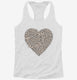 Cute Leopard Print Heart  Womens Racerback Tank