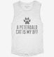 Cute Peterbald Cat Breed white Womens Muscle Tank