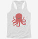 Cute Red Octopus  Womens Racerback Tank