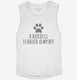 Cute Russell Terrier Dog Breed white Womens Muscle Tank
