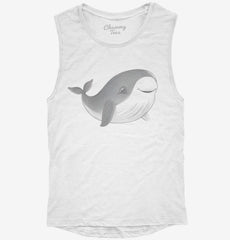 Cute Sea Animal Whale Womens Muscle Tank