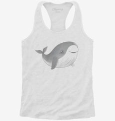 Cute Sea Animal Whale Womens Racerback Tank