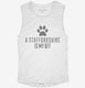 Cute Staffordshire Bull Terrier Dog Breed white Womens Muscle Tank