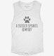 Cute Sussex Spaniel Dog Breed white Womens Muscle Tank