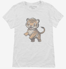 Cute Tiger Womens T-Shirt