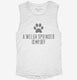 Cute Welsh Springer Spaniel Dog Breed white Womens Muscle Tank