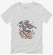 Devil Playing Fiddle  Womens V-Neck Tee