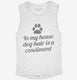 Dog Hair Condiment white Womens Muscle Tank