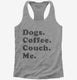 Dogs Coffee Couch Me  Womens Racerback Tank