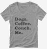 Dogs Coffee Couch Me Womens Vneck