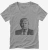 Donald Trump Silhouette Womens Vneck