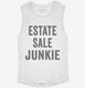 Estate Sale Junkie white Womens Muscle Tank