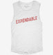 Expendable white Womens Muscle Tank