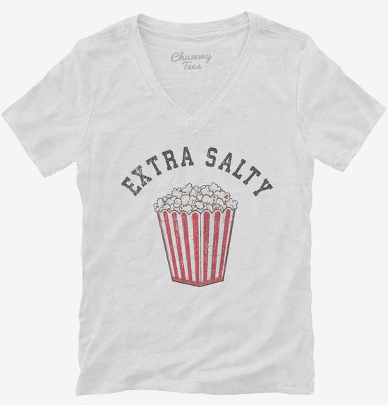 Extra Salty Funny Popcorn Upset Mad Joke T-Shirt