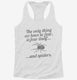Fear Itself and Spiders white Womens Racerback Tank