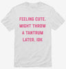 Feeling Cute Might Throw A Tantrum Later Shirt 666x695.jpg?v=1706842564