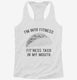 Fitness Taco Funny Gym Mexican Food white Womens Racerback Tank
