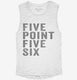 Five Point Five Six white Womens Muscle Tank