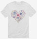 Floral Heart Summer Spring Floral  Mens